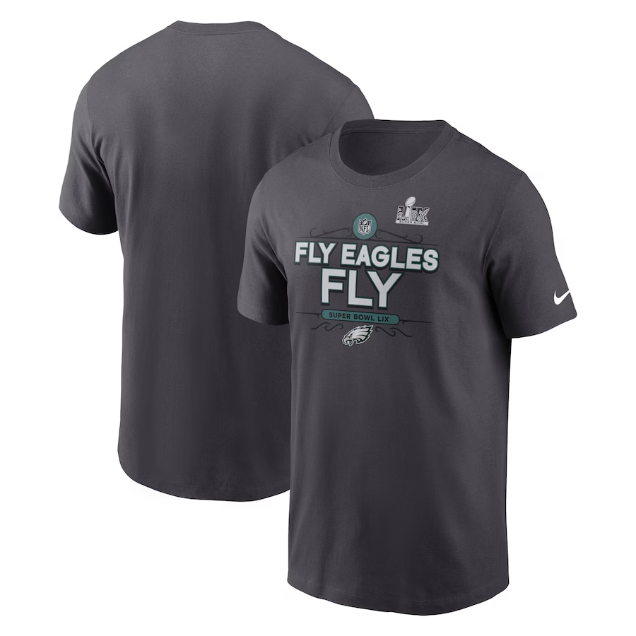 Men NFL Philadelphia Eagles grey 2025 T shirts style 7